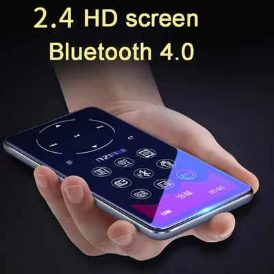 RUIZU-Lecteur MP3 avec Bluetooth 4.2 et 2.4 écran tactile touches hifi radio FM mini lecteur de