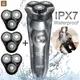 Rasoir électrique intelligent pour hommes rasoir pour barbe minuterie support étanche IPX7