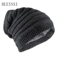 HLEISGHTS-Bonnets d'Hiver pour Homme et Femme Adulte Chapeau Chaud et Confortable à Rayures de