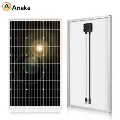 ANAKA-Panel Solar rígido de silicio monocristalino Panel Solar de 18V y 100W resistente al agua