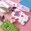 Harvey Avocado Lanyard Credit Card ID Holder Bag Cute Cover Student Women Travel Bank Bus