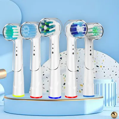 Têtes de brosse à dents de rechange avec couvercles de protection pour brosse à dents électrique