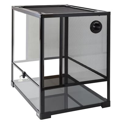 T-Rex Double Door Glass Terrarium, 24" L X 18" W X 24" H