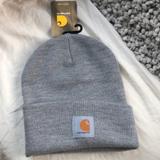 Carhartt Accessories | Carhartt Grey Authentic New Stock Watch Hat Beanie | Color: Gray/White | Size: Os