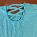 Athleta Shirts & Tops | Girls Aqua Ls Cross Back Sweatshirt Athleta | Color: Blue | Size: 8g