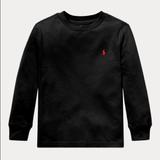 Polo By Ralph Lauren Shirts & Tops | Black Long Sleeve Polo | Color: Black | Size: 6b