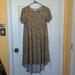 Lularoe Dresses | Euc Lularoe Carly A-Line Dress Xxs | Color: Blue/Gold | Size: Xxs