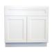 Craftline Ready to Assemble Shaker Vanity Cabinets Sink Base Vanity Cabinet - 36 Inch x 21 Inch x 34-1/2 Inch