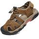 ZYLDK Sports Outdoor Sandals Summer Men's Beach Shoes Casual Sandals for Men Closed-Toe Shoes Leather Trekking Walking Hiking Touch Close Strap Brown 41