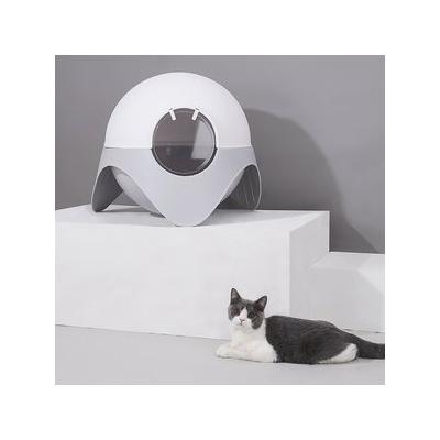 ZEZE Space Capsule Cat Litter Box