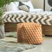 East Urban Home Square Geometric Cube Ottoman Polyester/Fade Resistant/Scratch/Tear Resistant | 18 H x 18 W x 18 D in | Wayfair