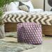 East Urban Home Square Geometric Cube Ottoman Polyester/Fade Resistant/Scratch/Tear Resistant | 18 H x 18 W x 18 D in | Wayfair