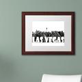 Trademark Fine Art "Las Vegas BG-2" by Marlene Watson Framed Graphic Art Canvas, Wood in Black/White | 16 H x 20 W x 0.5 D in | Wayfair