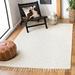 White 48 x 0.79 in Indoor Area Rug - Dakota Fields Aitkin Hand-Woven Flatweave Wool Beige Area Rug Wool | 48 W x 0.79 D in | Wayfair