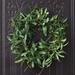 Primrue Ansuma 24" Handmade Faux Olive Polyester Wreath in Green | 24 H x 24 W x 3 D in | Wayfair 13BE75C442844373BAB4DC93AE8C0A20