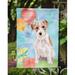 The Party Aisle™ Muirhead Happy Birthday Westie Flag Garden Size C1932105CE014A3080D1E4DFBF881359, in Pink/Blue/Brown | 15 H x 11 W in | Wayfair