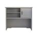 Hokku Designs Aryanne 42" H x 47" W Desk Hutch Wood/Manufactured Wood in Gray | 42 H x 47 W x 13 D in | Wayfair 367A8BFB95D44068B7F0EAF08DE955BA