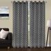 Willa Arlo™ Interiors Steinbeck Geometric Sheer Grommet Curtain Panels Polyester in Black | 84 H in | Wayfair F12D68626B984B08852FCF5EB102424C