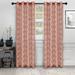 Willa Arlo™ Interiors Steinbeck Trellis Semi-Sheer Grommet Curtain Panels Polyester in Brown | 96 H in | Wayfair 1260149B882C4839BFB7A5CD2252900B