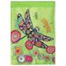 Arlmont & Co. Strasburg Dragonflies 2-Sided Polyester Garden Flag in Blue/Green/Pink | 18 H x 13 W in | Wayfair 733323F2FBE84056BE2CDA4165FEB2A5