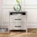 Wade Logan® Allysyn 22.7" 2 Drawer Nightstand Wood in Gray | 22.7 H x 20.9 W x 15.7 D in | Wayfair 19931B6B06EC49DEAF0C0213930F0303