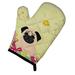 The Holiday Aisle® Saroyan Pug Oven Mitt in Pink/Green/Gray | 8.5 W in | Wayfair 95CC17BA4F36426F865E300FC892CA8D