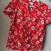 J. Crew Tops | J. Crew Floral Button Down Short Sleeve Sh | Color: Red/White | Size: Xs