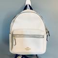 Coach Bags | Coach Pebble Leather Backpack | Color: White | Size: Os