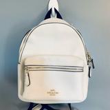 Coach Bags | Coach Pebble Leather Backpack | Color: White | Size: Os