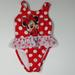 Disney Swim | Baby Girls Bathing Suit Size 6/9m Minnie Mouse Red | Color: Red | Size: 6-9mb