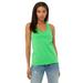 Bella + Canvas B6008 Women's Jersey Racerback Tank Top in Synthetic Green size XL | Cotton 6008, BC6008