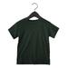 Bella + Canvas 3001T Toddler Jersey Short-Sleeve T-Shirt in Forest Green size 3 | Cotton B3001T