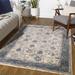 Wilkie 7'10" x 10'2" Traditional Updated Traditional Light Gray/Mustard/Teal/Medium Gray/Pale Blue/Tan Area Rug - Hauteloom