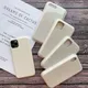 Coque de téléphone en silicone liquide d'origine coque blanche antique pour iPhone 14 13 Pro Max