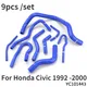 Kit de tuyaux de chauffage en silicone pour Honda Civic accessoires de voiture D15 D16 SOHC EG