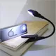 Mini lampe de lecture LED flexible à clipser lumière lumineuse lampe de lecture de livre pour