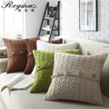 Regina Housse de coussin de Style scandinave taie d'oreiller en coton à rayures torsadées avec