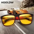 HOOLDW lunettes de Vision nocturne hommes femmes lunettes de soleil polarisées lentilles jaunes