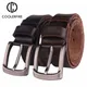 CCOOLERFIRE – ceinture en cuir pleine fleur pour hommes 100% véritable peau de vache couche