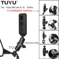 TUYU-Support de caméra de vélo de moto support de miroir de guidon support en métal pour insta 1/4