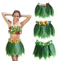 Jupe Hawaïenne à Feuilles Tropicales Artificielles Jupe de brevHula Boho Costume de Vacances et de