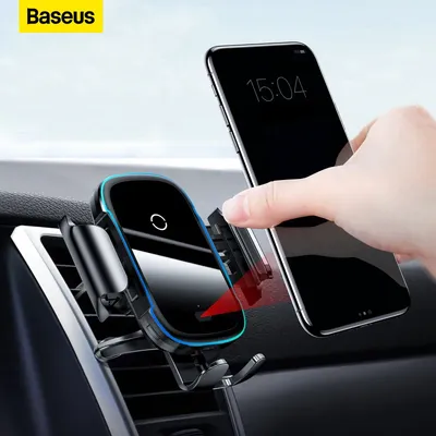 Baseus – support de téléphone portable pour voiture chargeur sans fil QI 15W pour iPhone 14 13 12