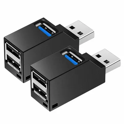 Adaptateur USB 3.0 HUB Extender Mini Splitter Box 3 ports pour PC ordinateur portable Macbook