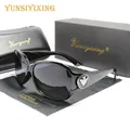 YUNSIYfeat ING-Lunettes de soleil polarisées pour femmes papillon marque classique lunettes de
