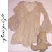 Free People Tops | Free People- Tunic Top. Lace On Top Xs | Color: Cream | Size: Xs