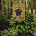 Red Barrel Studio® Spoiled Dog Lives Here 2-Sided Garden Flag, Polyester in Black/Brown/Green | 15 H x 11 W in | Wayfair