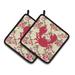 Dovecove Crab Shabby Elegance Roses Potholder Polyester in Green/Pink | 7.5 W in | Wayfair 5504CBE8733E412695D28B878A4835A2