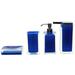 Latitude Run® Currahee 4-Piece Bathroom Accessory Set Resin, Wood in Blue | Wayfair 42F7FFE36C7E424B8F1C71E810BA5006