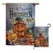 The Holiday Aisle® Walland 2 Piece Faboolous Fall Halloween Impressions Decorative Vertical 2-Sided Flag Set in Gray | 40 H x 28 W in | Wayfair