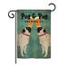 Winston Porter Gerwig Pug & Pug Brewing Nature Everyday Pets Impressions 2-Sided 18.5 x 13 in. Garden Flag in Brown/Green | Wayfair